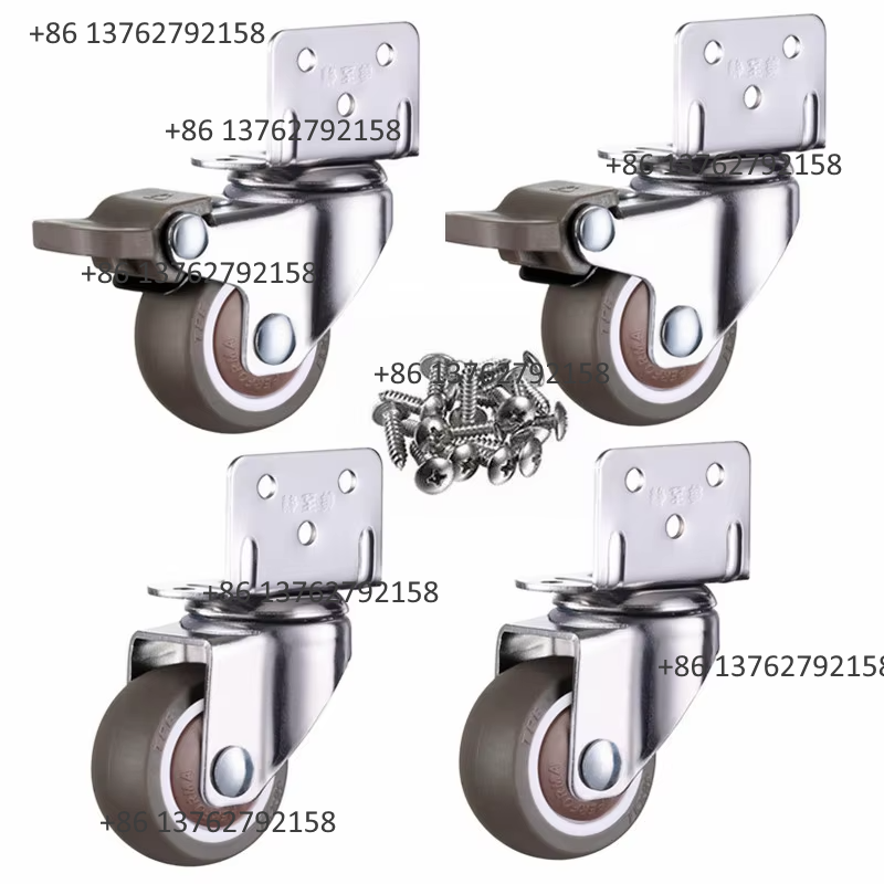 Furniture And Hardware - 4 Ruedas Giratorias Silenciosas de Goma