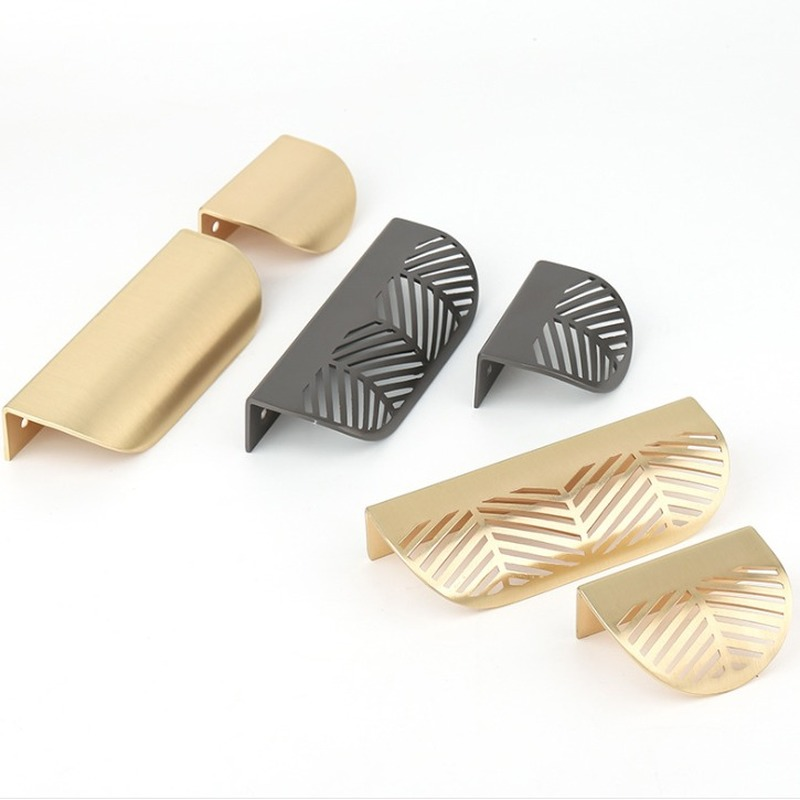 Drawer Pull Gold - Tirador en forma de hoja de
