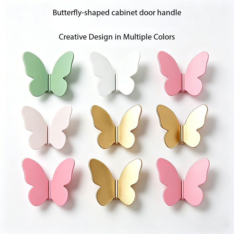 Drawer Pull Gold - Manijas de mariposa doradas de lujo
