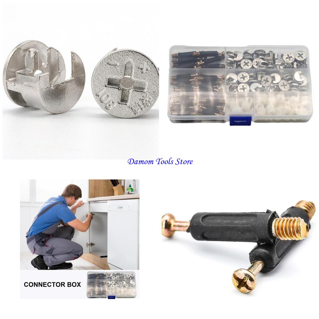 Furniture Hardware Cam Lock - 57BE Paquete 108 accesorios conector levas
