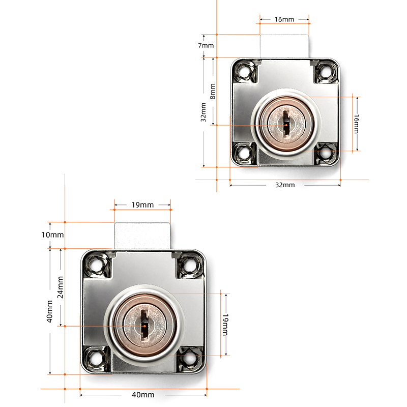 Cerraduras para cajones con 2  - Furniture Hardware Cam Lock reseña y precio
