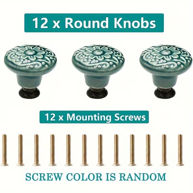 12 perillas de cerámica para g - Furniture Hardware Suppliers reseña y precio