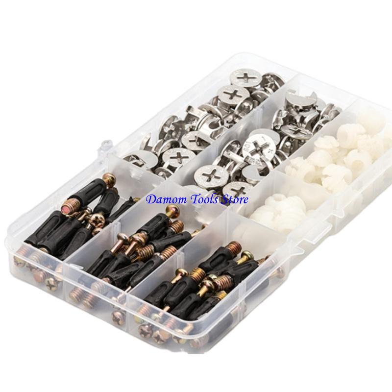 57BE Paquete 108 accesorios co - Furniture Hardware Cam Lock reseña y precio