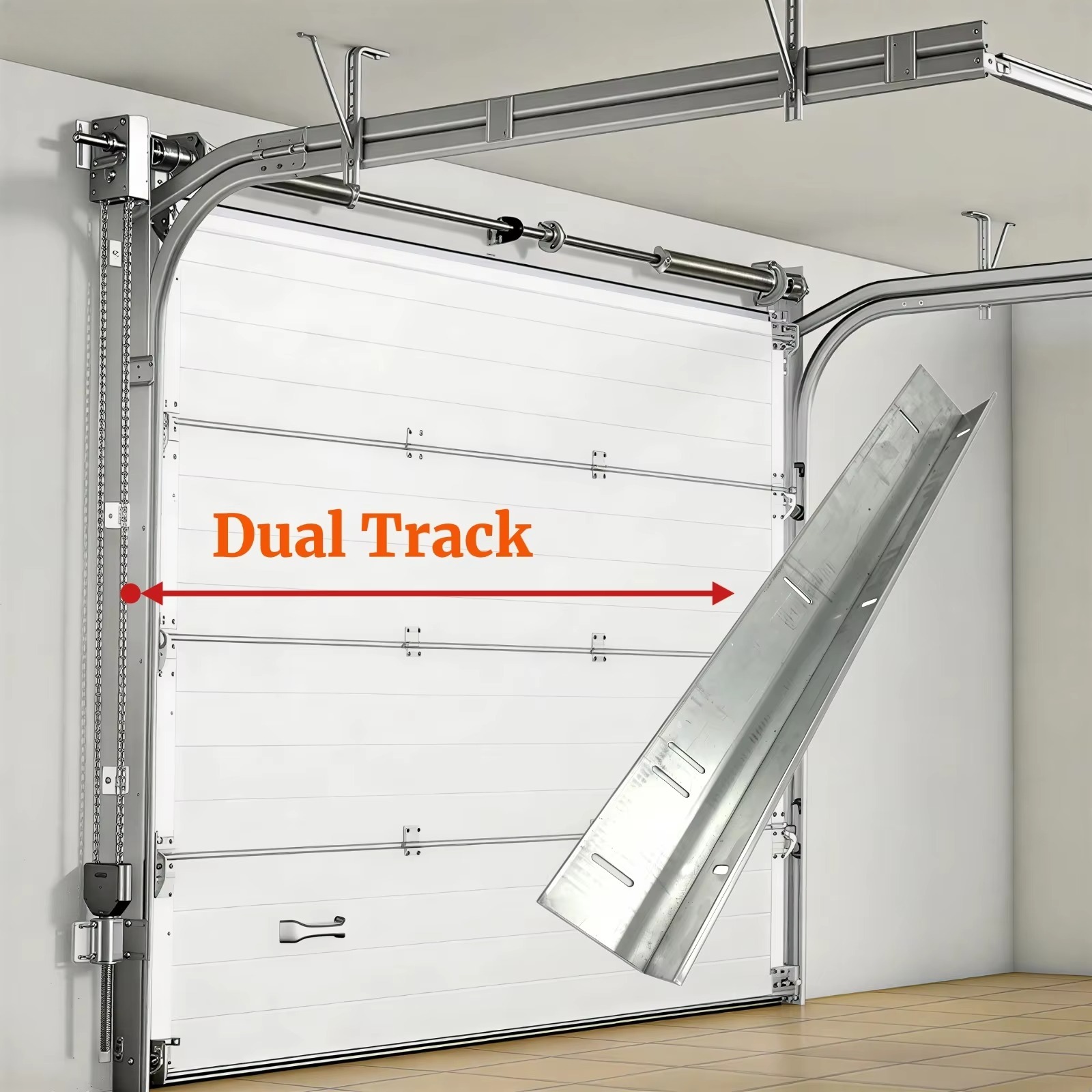 Puerta de Garaje Seccional de  - Home Furniture & Hardware Trading reseña y precio