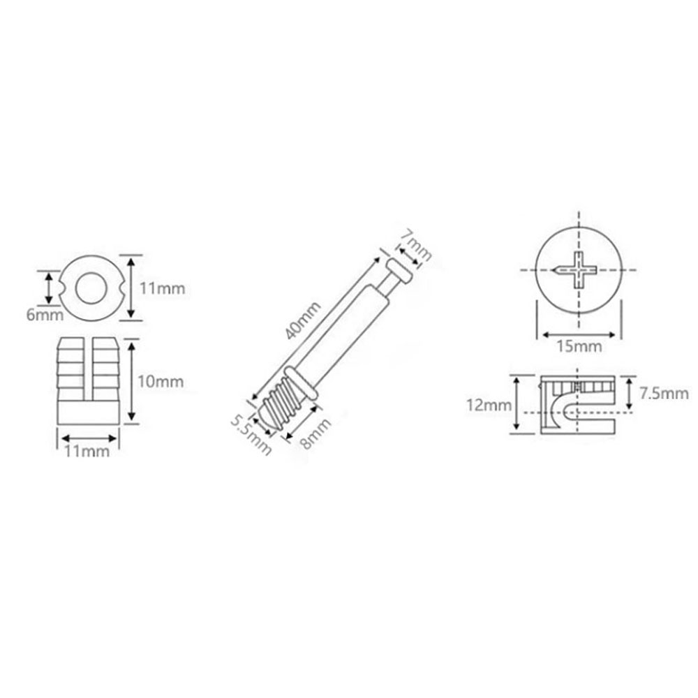 Juego de Herrajes de Conexión  - Furniture Hardware Cam Lock reseña y precio