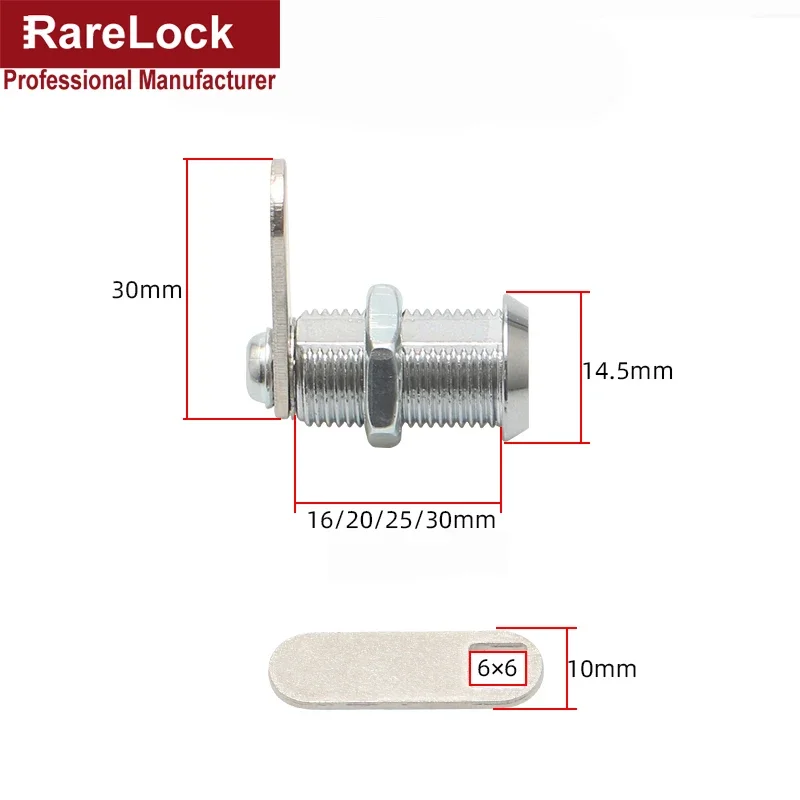 Mini cerradura de leva con 2 l - Furniture Hardware Cam Lock reseña y precio