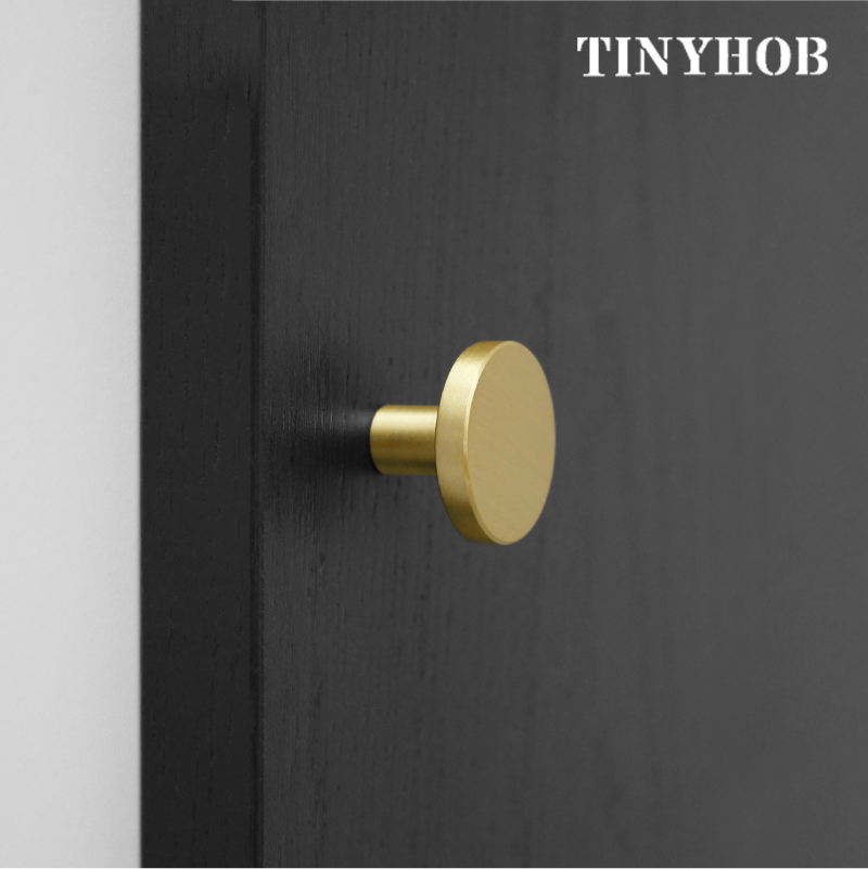 Perillas redondas de latón par - Drawer Pull Gold reseña y precio