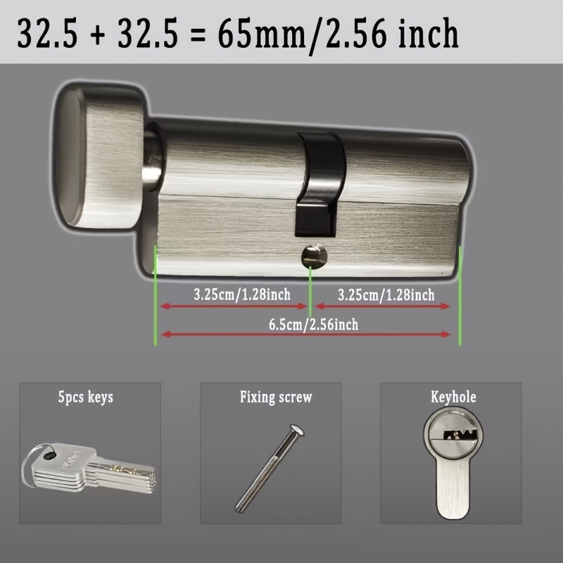 Cilindro de cerradura antirrob - Universal Furniture Hardware reseña y precio